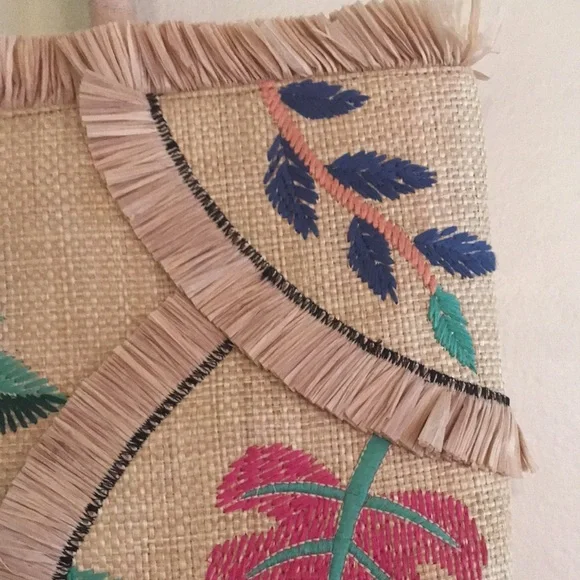 Stella & Dot Shake Your Palm Straw Bag - Picture 7 of 10